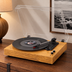 Platine vinyle Sillon finition chêne clair